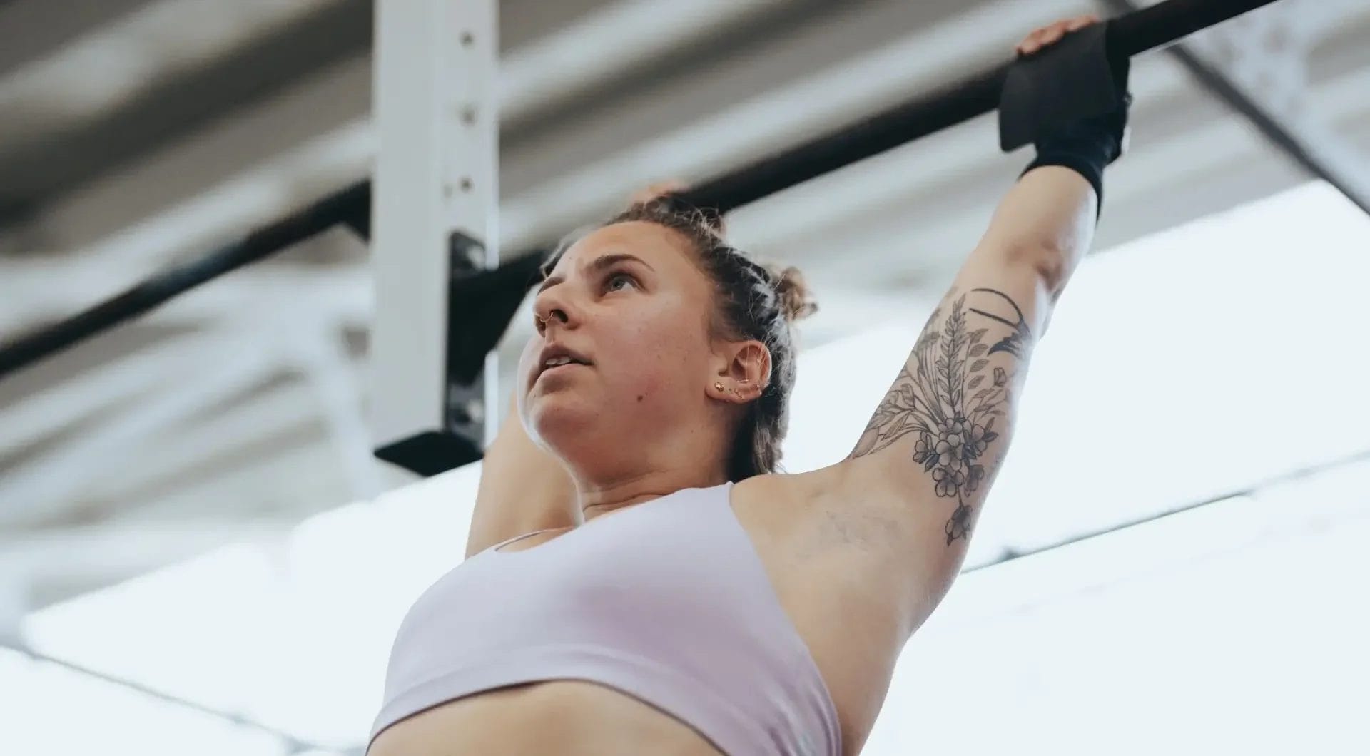 woman training mobility in a group setting